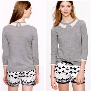 NWOT J.Crew ¾ Tippi Sweater in trompe-l’oeil